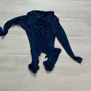 Navy blue organic cotton sweater